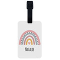 Girly Rainbow Design Personalised Luggage Tag - Gift Lift