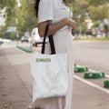 Girly Trendy  Name Leaves Tote Bag