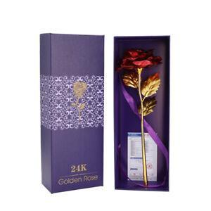 Gold/Red Rose with Beautiful Gift Box - Gift Lift
