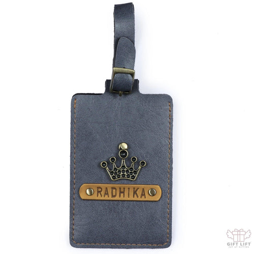 Grey Luggage Tag - ID slot