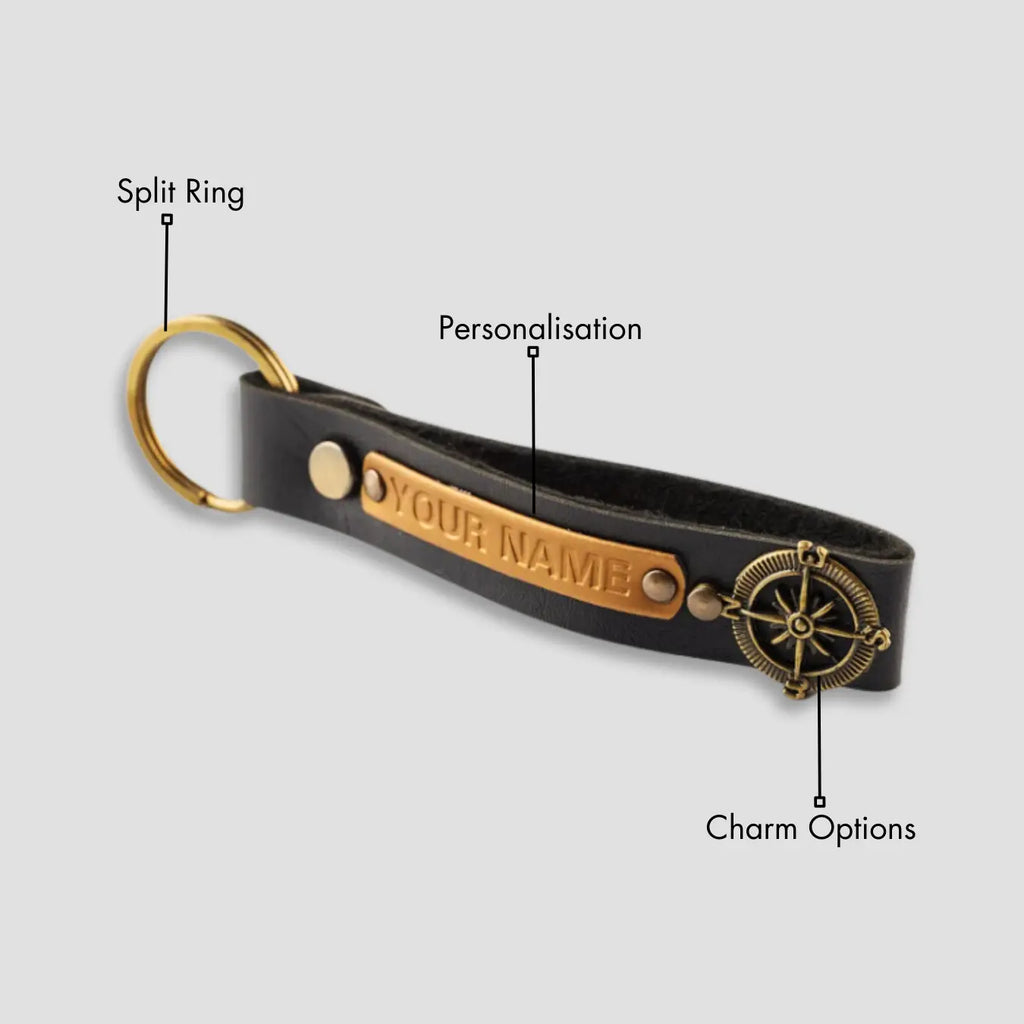 PERSONALISED KEYCHAIN - BLACK