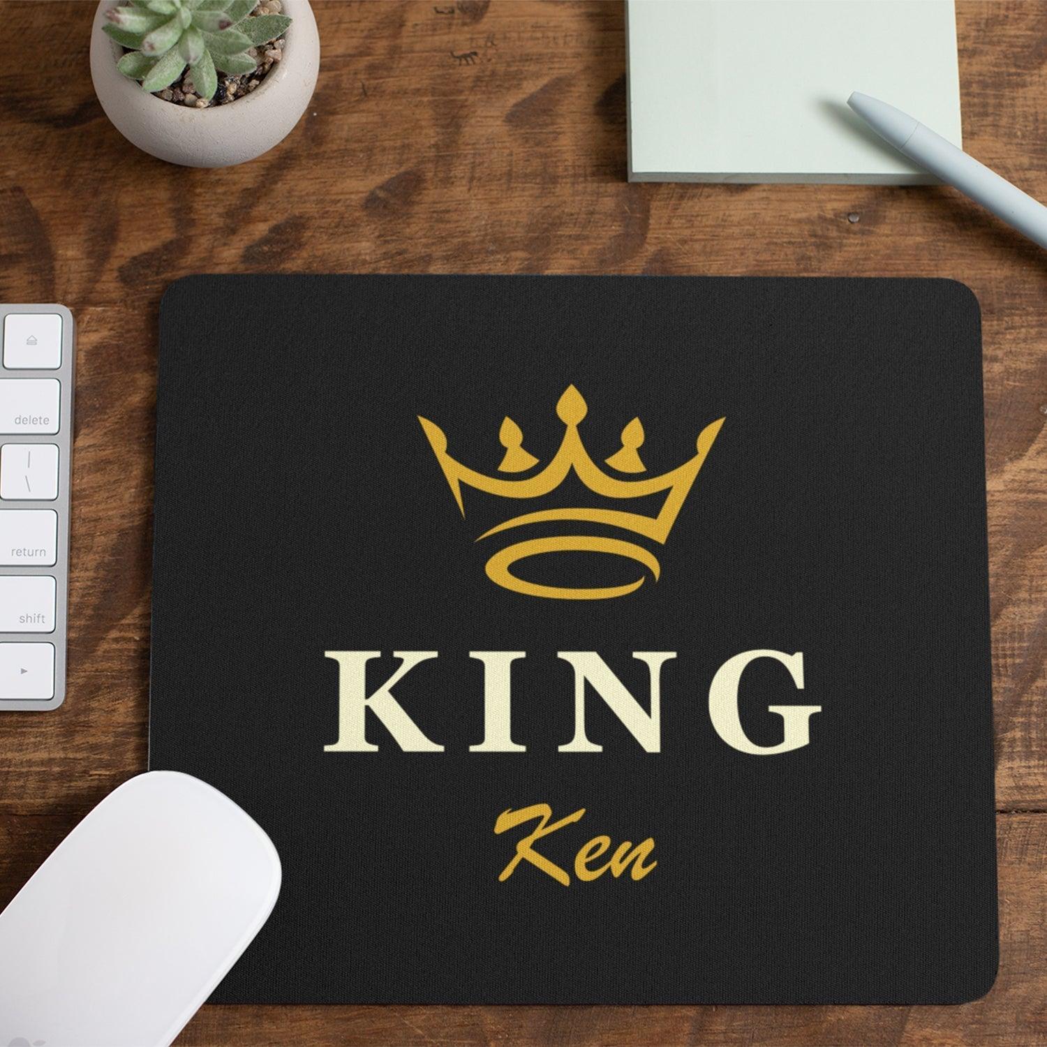 King Crown Custom Name Mouse Pad - Gift Lift