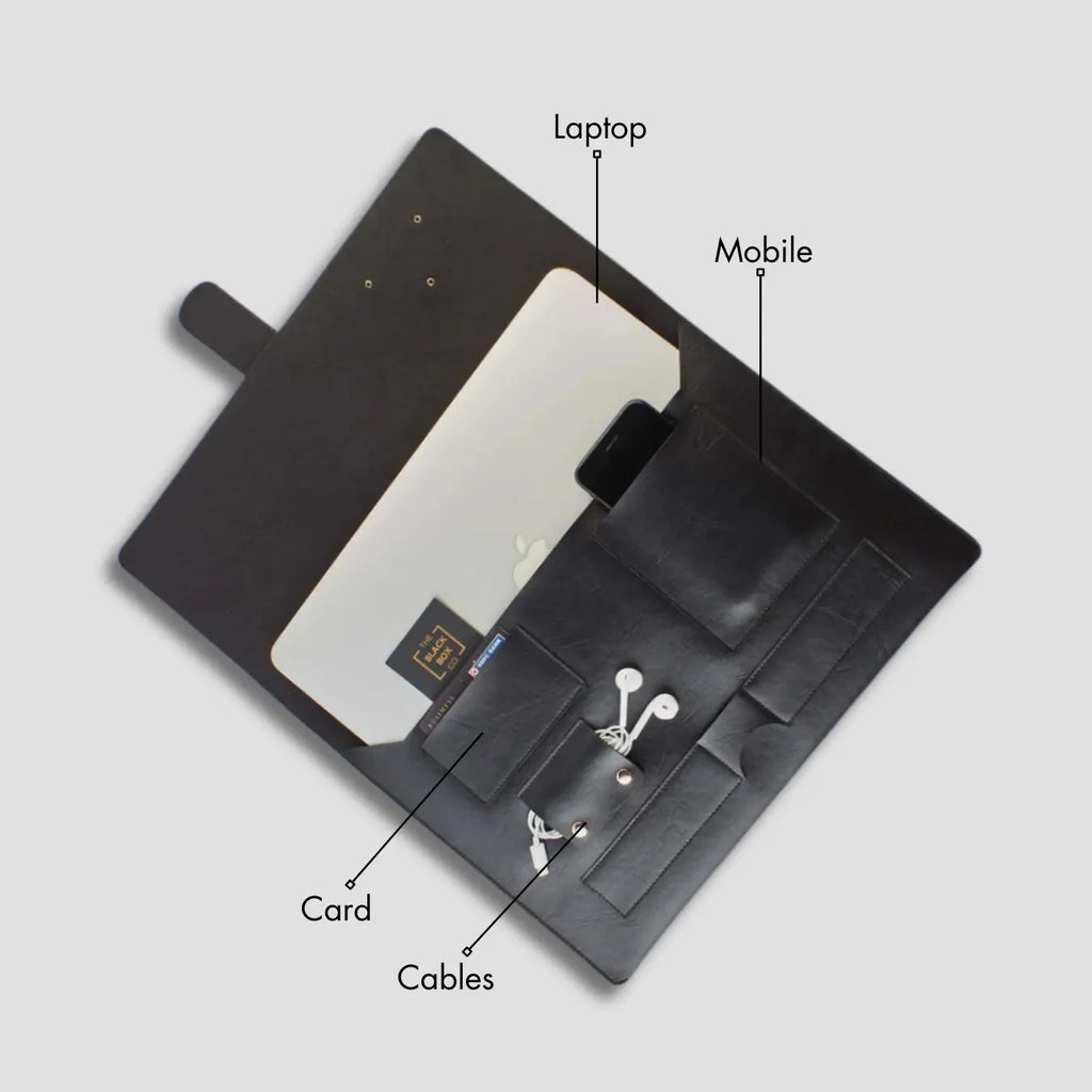 PERSONALISED LAPTOP ORGANISER (13-14 Inch) - BLACK