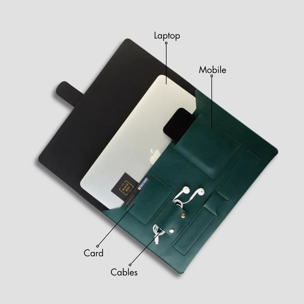 PERSONALISED LAPTOP ORGANISER (13-14 Inch) - GREEN
