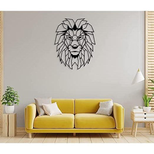 Lion Face Metal Wall Art Decor- MDF Wall Art - Gift Lift