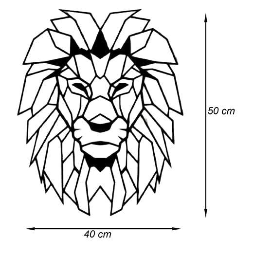 Lion Face Metal Wall Art Decor- MDF Wall Art - Gift Lift