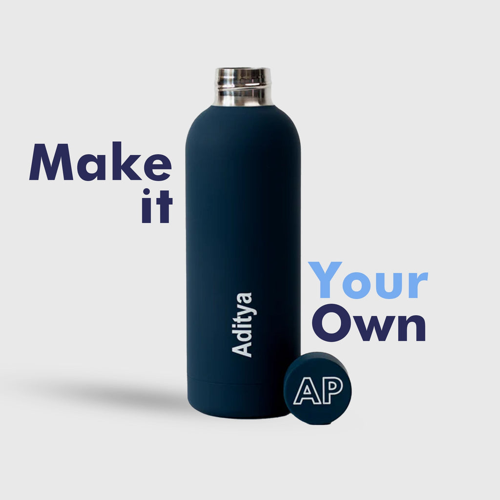 Kookumber - Personalised Water Bottle - Space Blue