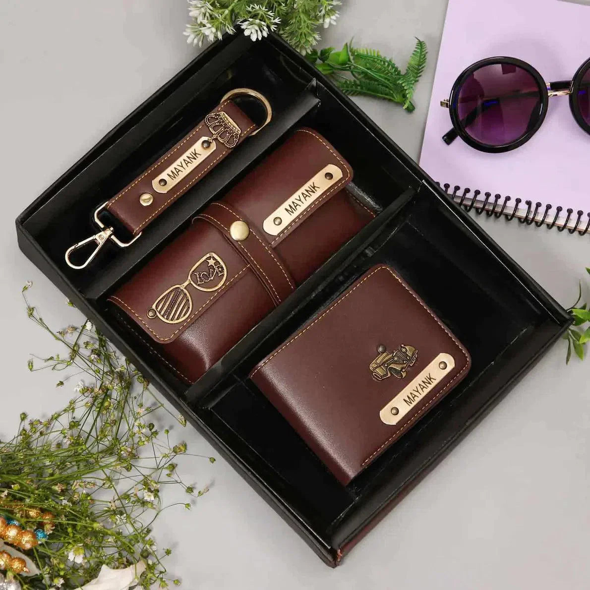 Men's 3 Piece Leather Set - Gift Lift