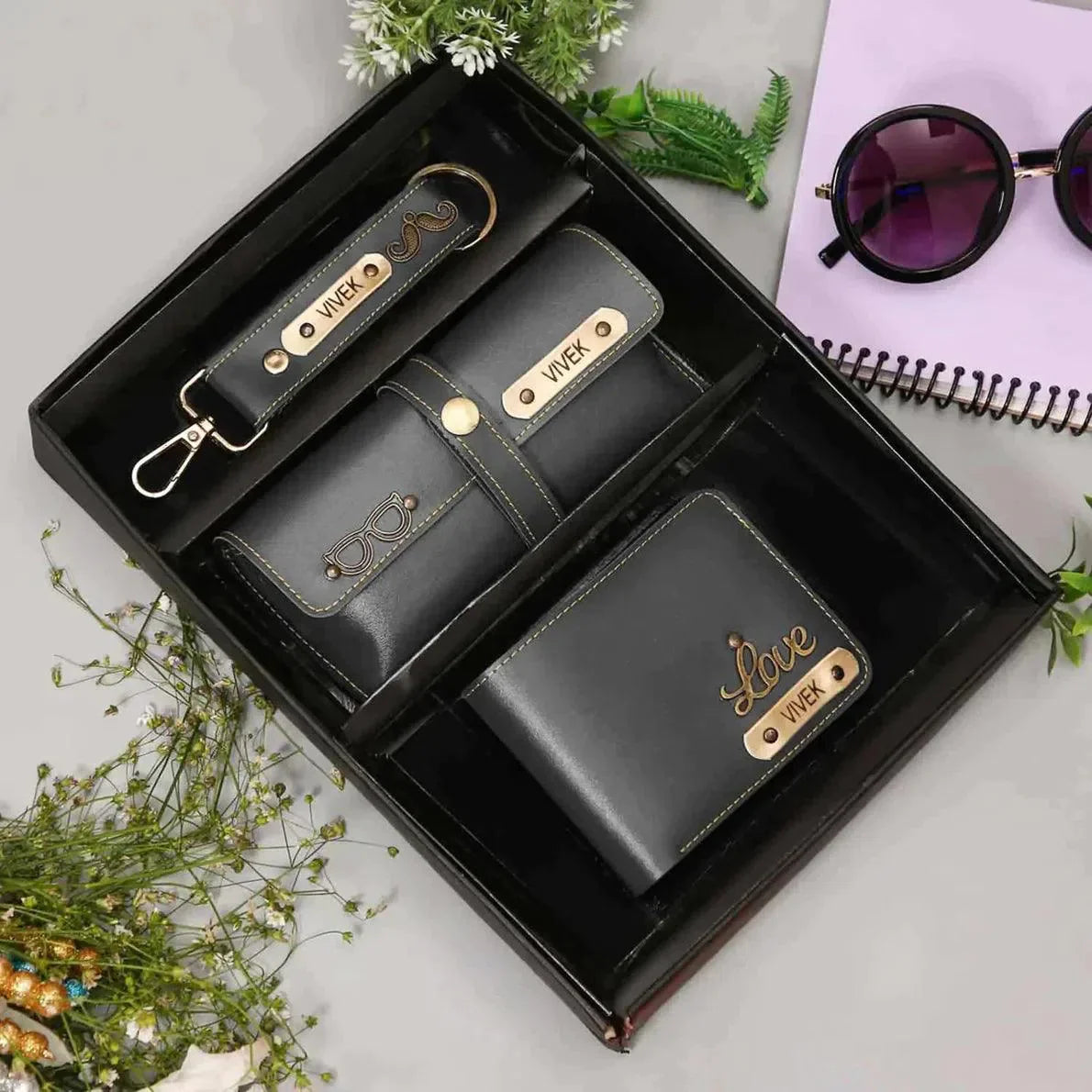 Men's 3 Piece Leather Set - Gift Lift
