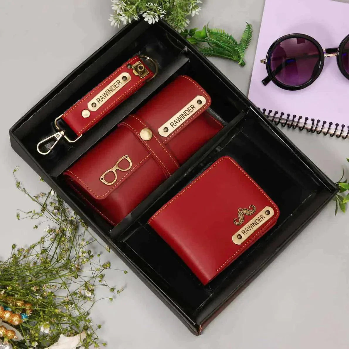 Men's 3 Piece Leather Set - Gift Lift