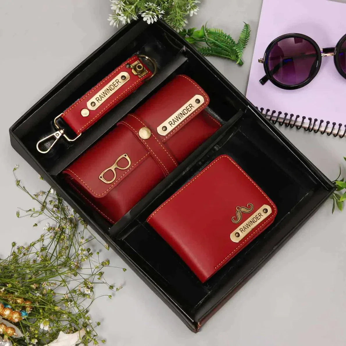 Men's 3 Piece Leather Set - Gift Lift