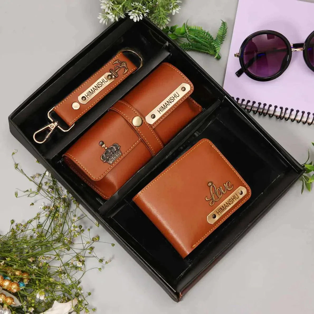 Men's 3 Piece Leather Set - Gift Lift