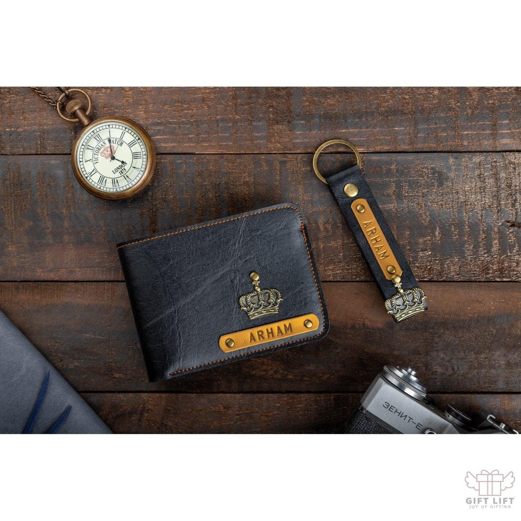 Men's Wallet & Keychain Combo