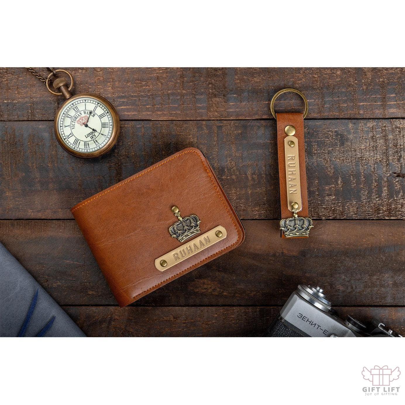 Men's Wallet & Keychain Combo - www.giftlift.in