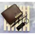 Men's wallet combo with pen & keychain