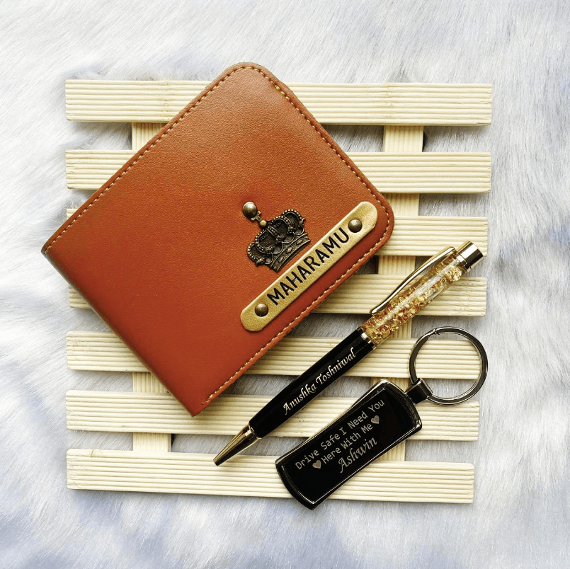 Men's wallet combo with pen & keychain - Gift Lift