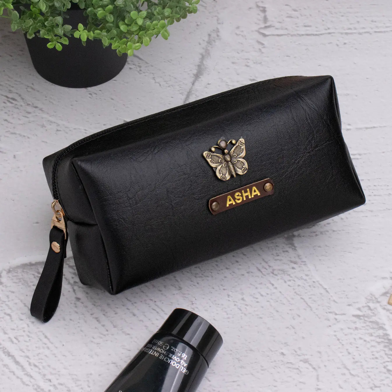 PERSONALISED MINI TRAVEL POUCH - BLACK