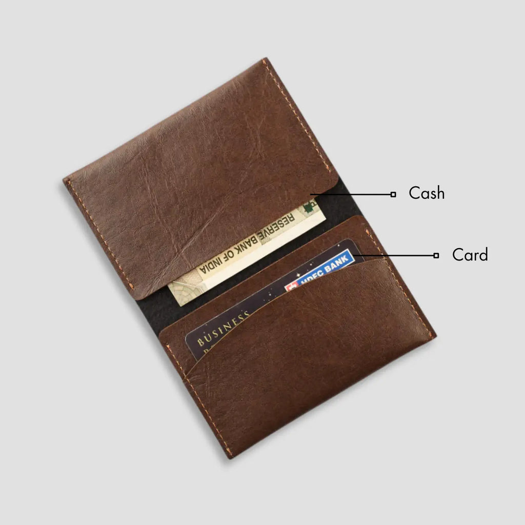 PERSONALISED MINI WALLET - BROWN