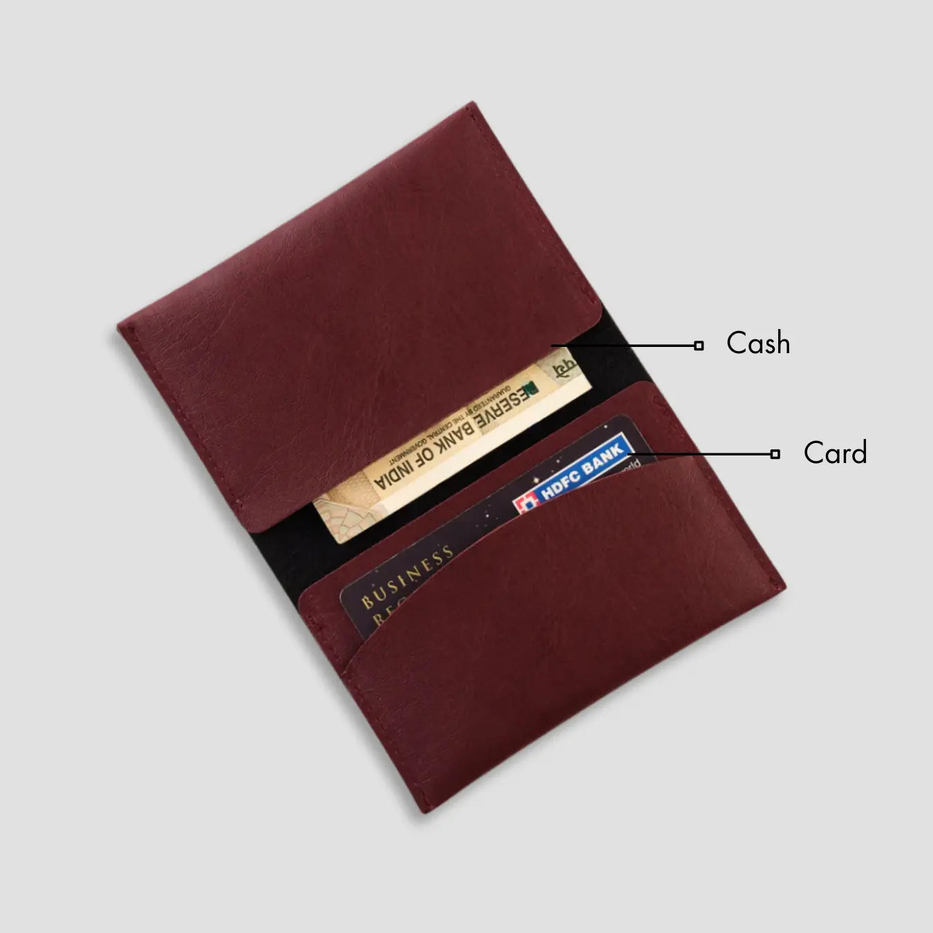 PERSONALISED MINI WALLET - MAROON