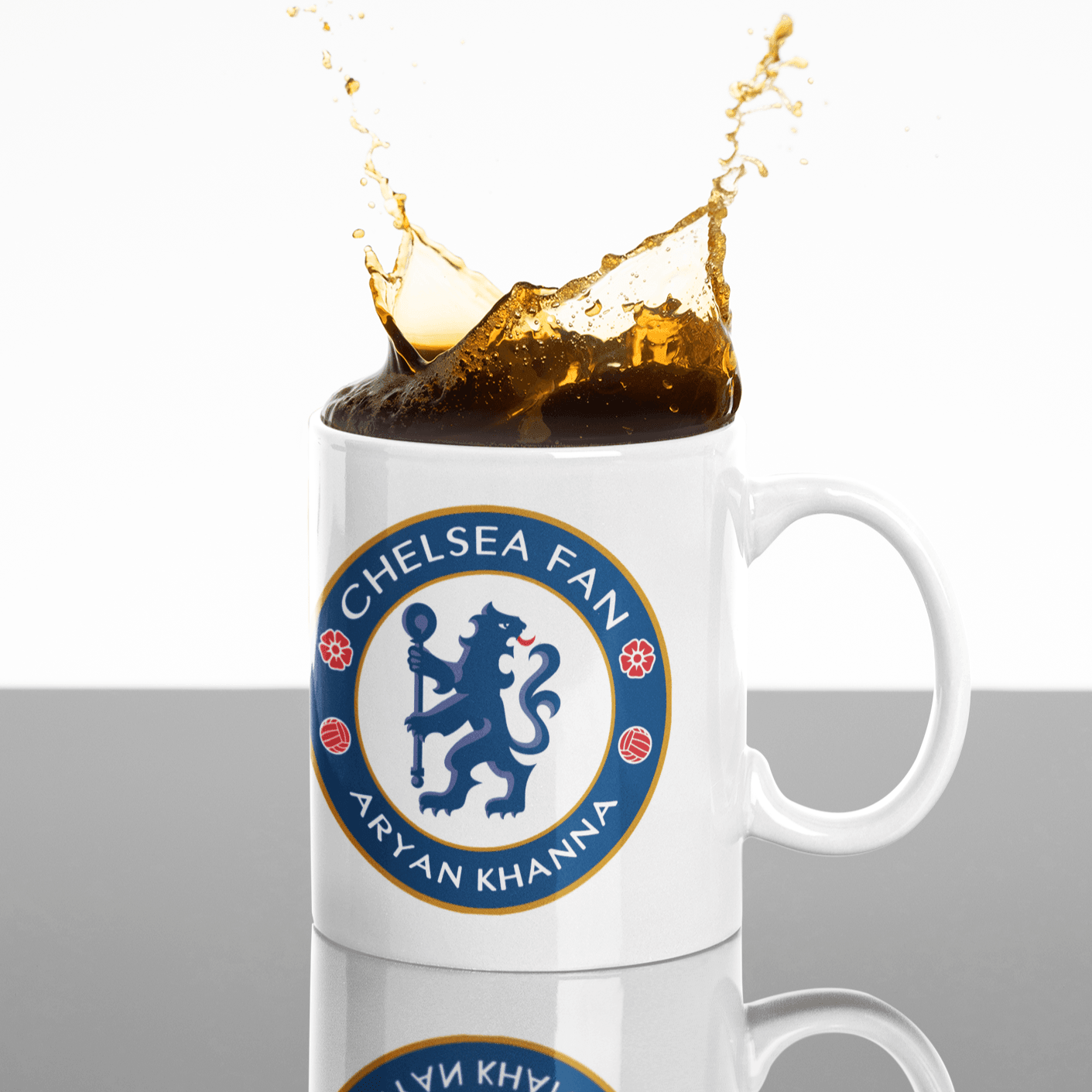 Personalized Chelsea FC Fan Art Coffee Mug - Gift Lift