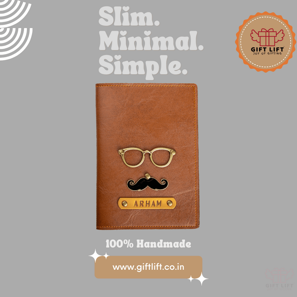 Moustache Passport Cover