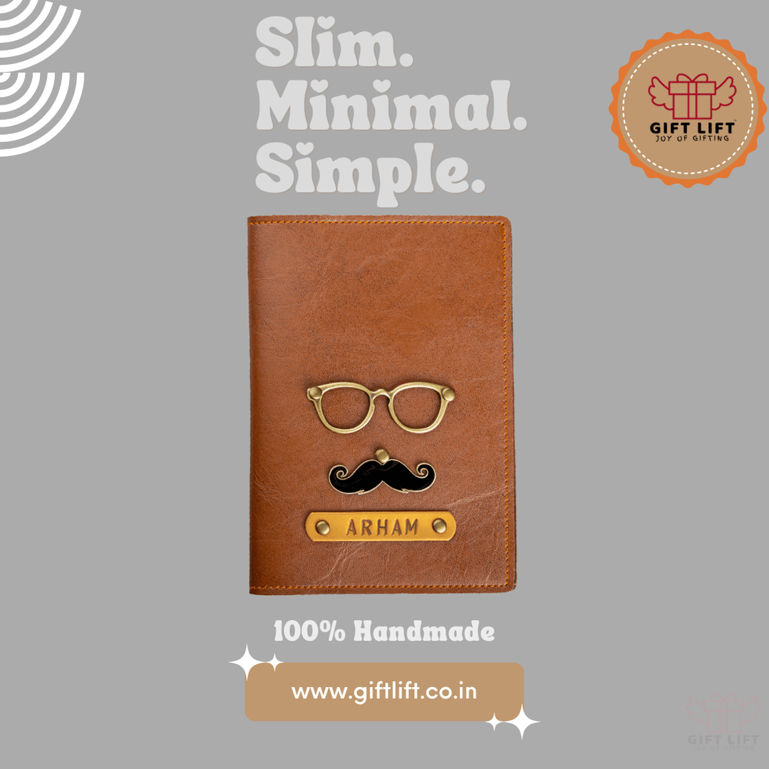 Moustache Passport Cover GiftLift