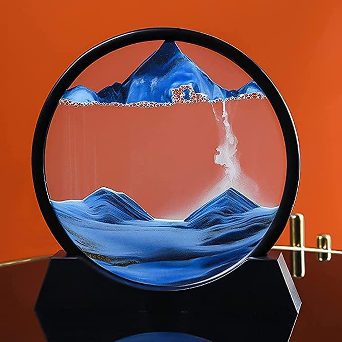 MOVING SAND ART PICTURE, 3D DEEP SEA SANDSCAPE IN MOTION DISPLAY