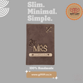 Mrs - Uniquely Personalized Coffee Leather Finish Passport Cover - www.giftlift.in
