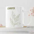 Name Leaves Art Coffee Mug