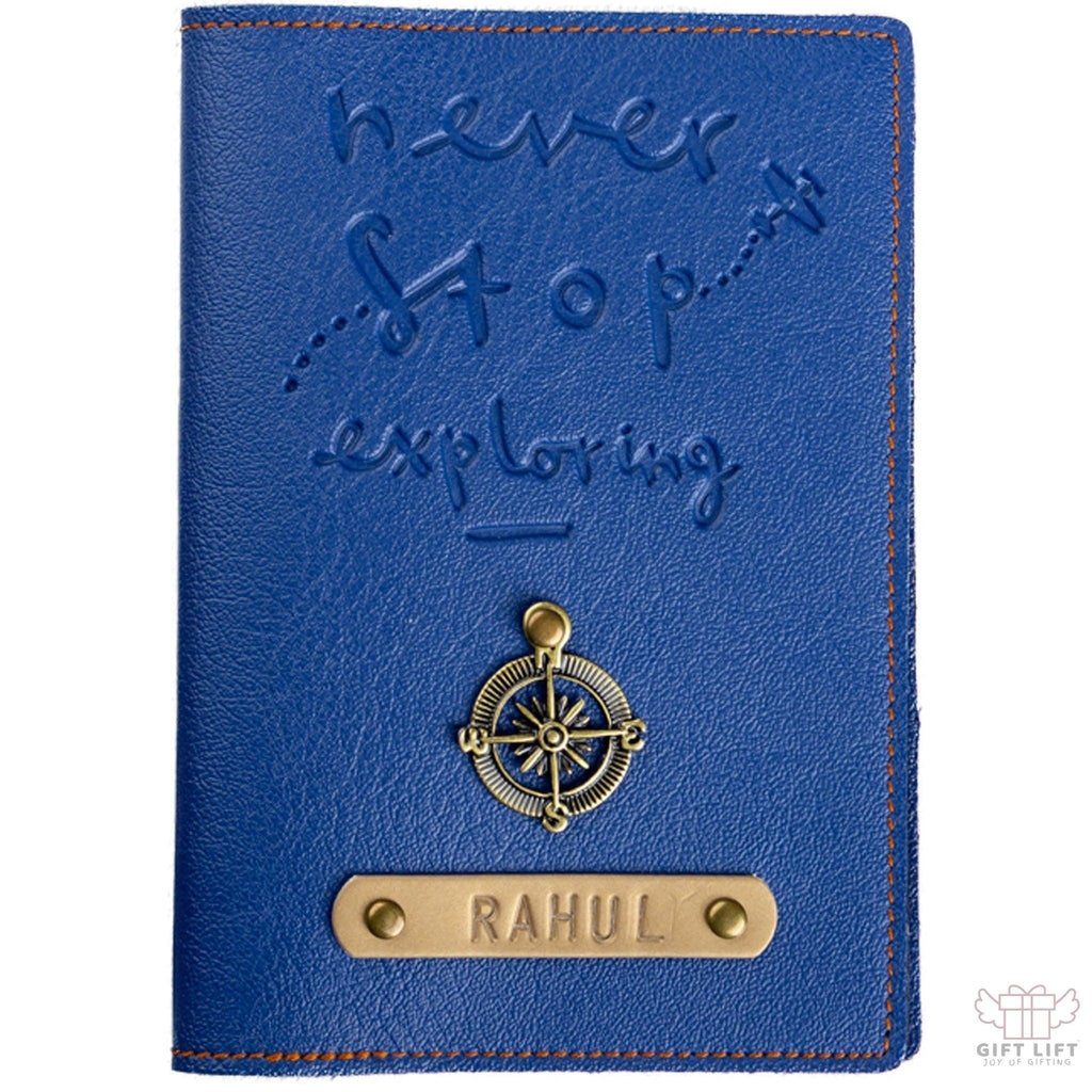 Never Stop Exploring - Personalized Passport Cover