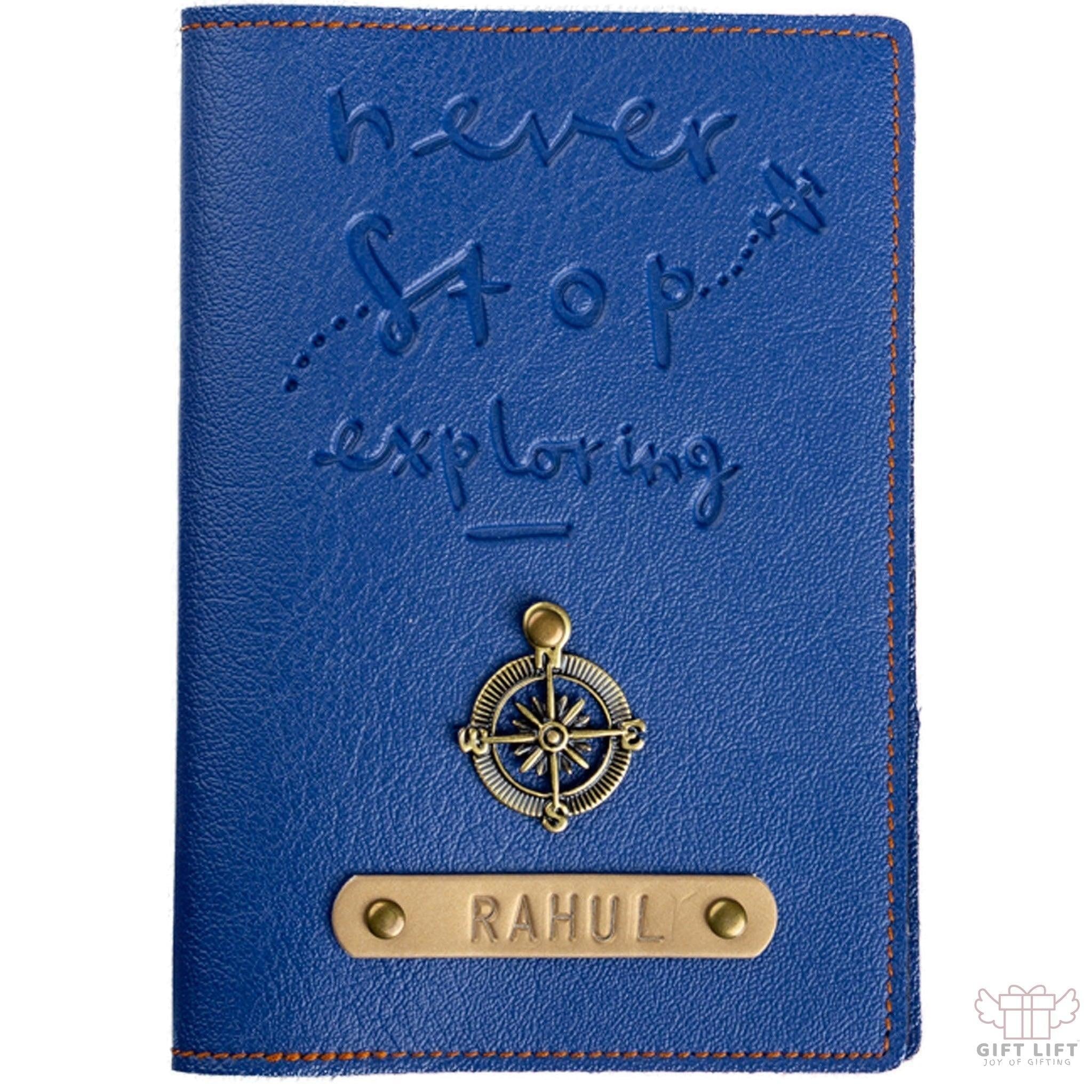 Never Stop Exploring - Personalized Passport Cover