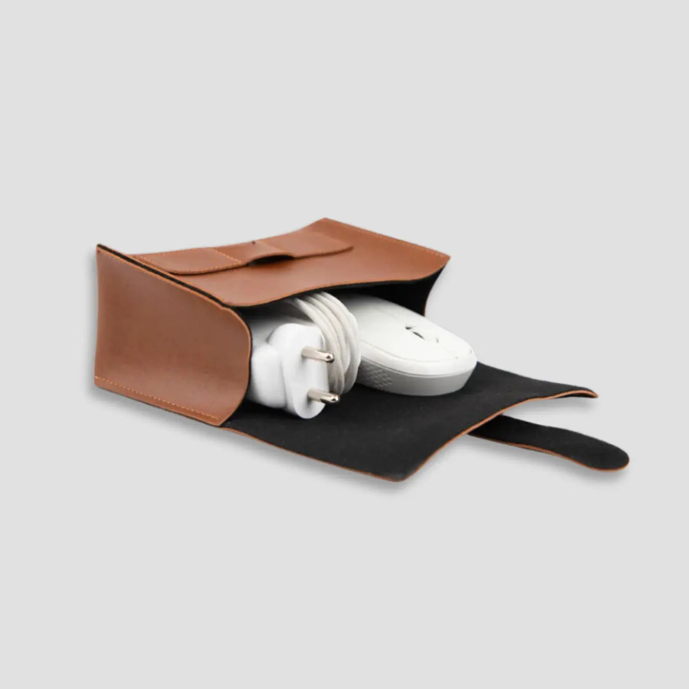 PERSONALISED CHARGER ORGANISER - TAN