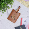 PERSONALISED TRAVEL TAG - TAN