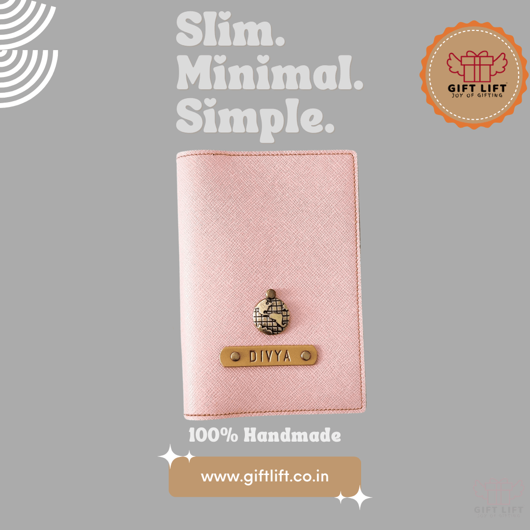 Onion Pink Textured Passport Cover