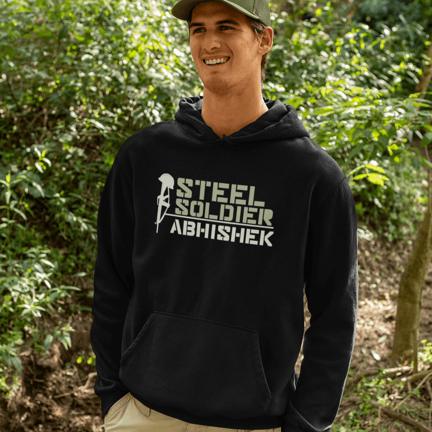Personalied Hoodie for Army Lovers | Steel Soldier | Ideal Gift For Army - Gift Lift