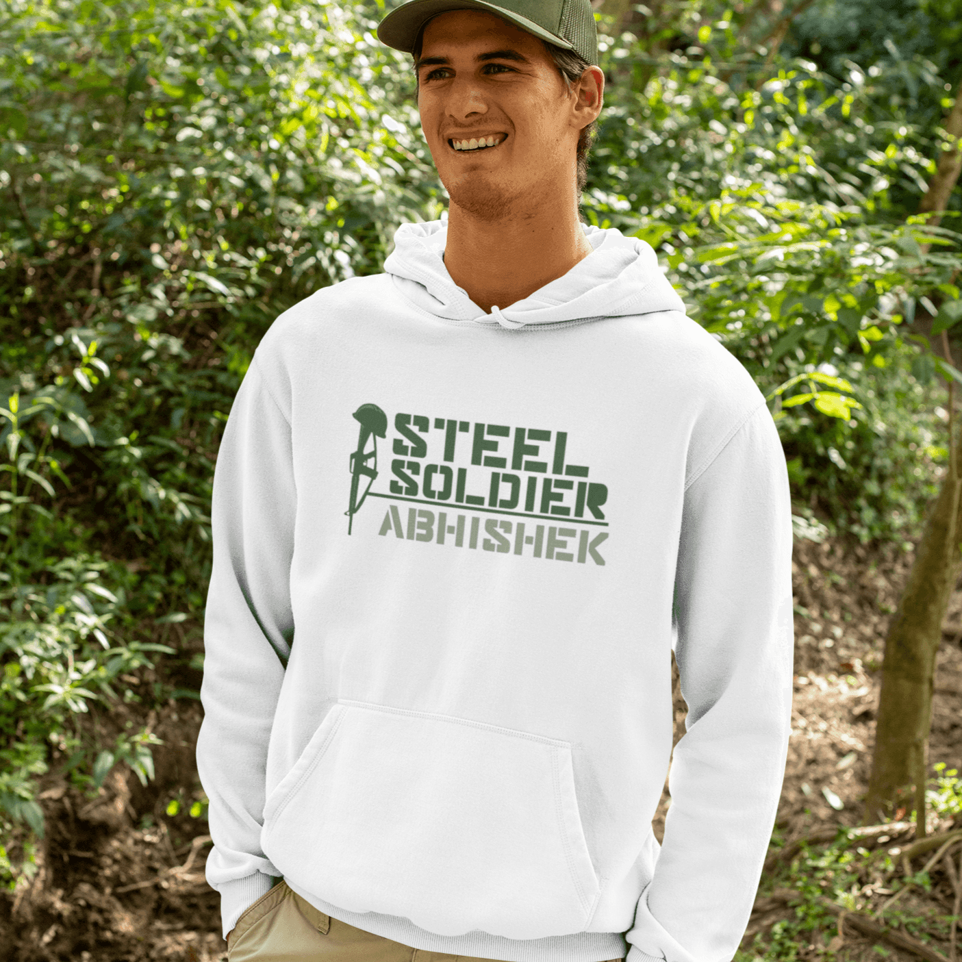 Personalied Hoodie for Army Lovers | Steel Soldier | Ideal Gift For Army - Gift Lift