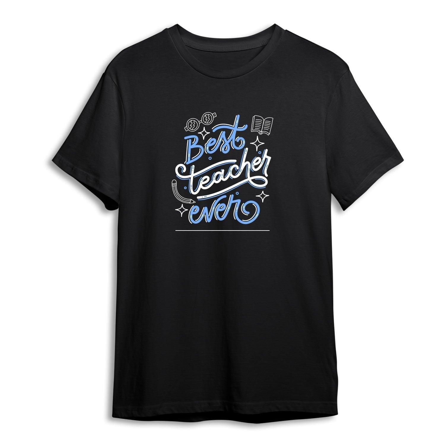 Personalised Best Teacher Art T-Shirt - 100% Cotton - Gift Lift