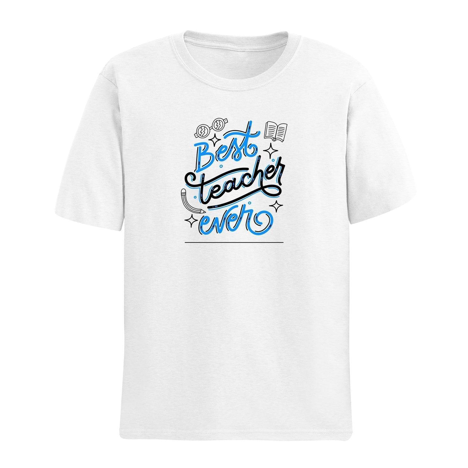 Personalised Best Teacher Art T-Shirt - 100% Cotton - Gift Lift