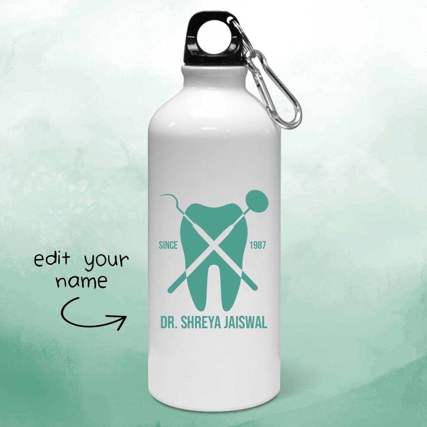 Personalised Dentist Equipment Art Water Bottle | Personalised Gift - Gift Lift