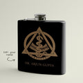 Personalised Dentist Logo Name Art Hip Flask | Personalised Gift - Gift Lift