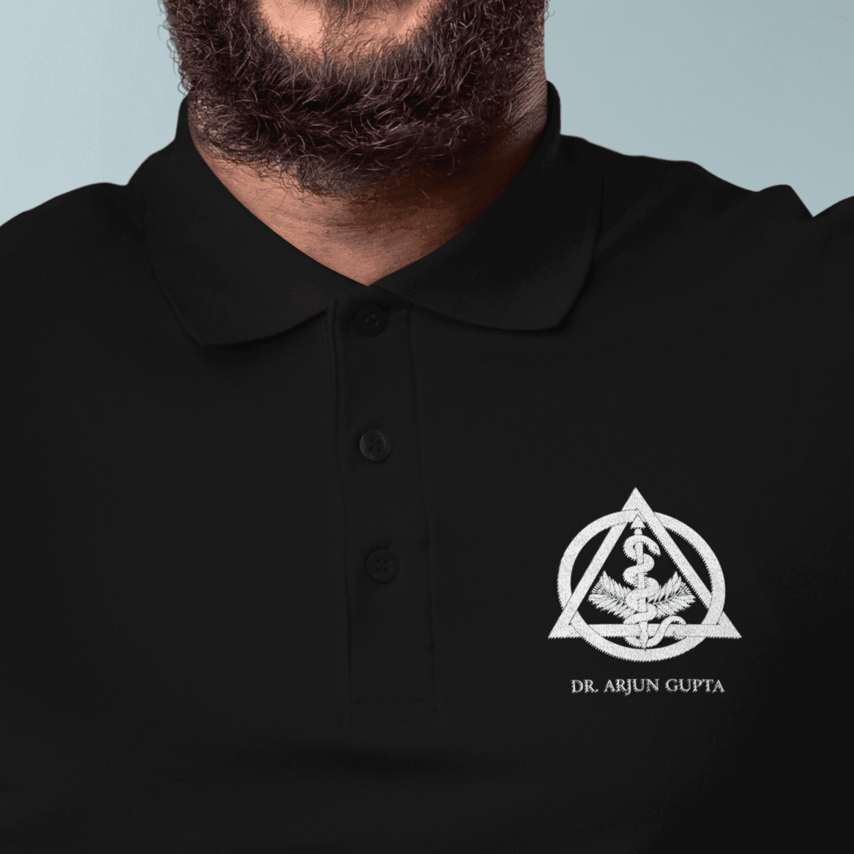 Personalised Dentist Logo Name Art Polo T-shirt | Personalised Gift - Gift Lift