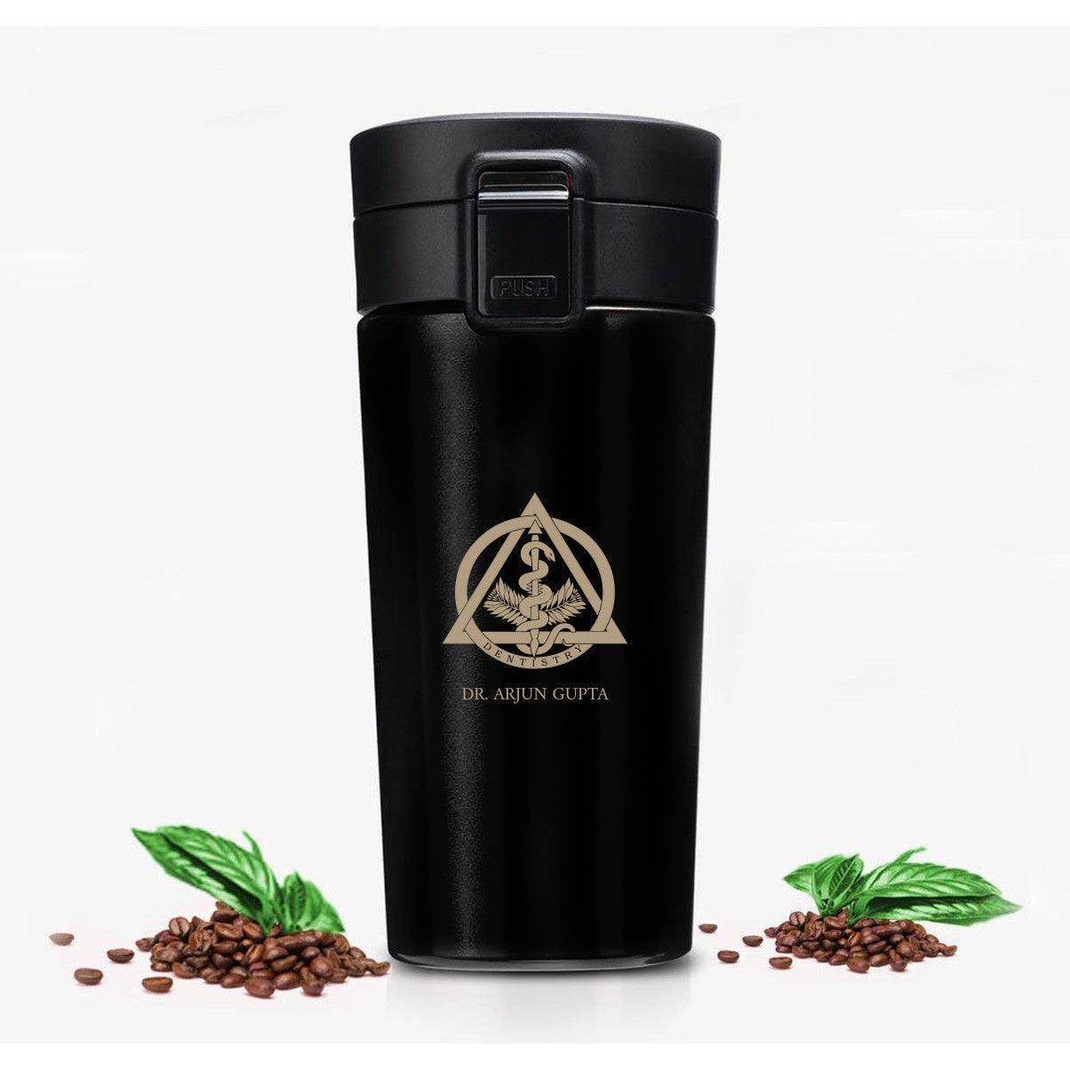 Personalised Dentist Logo Name Name Art Steel Tumbler | Gift Idea Doctor - Gift Lift