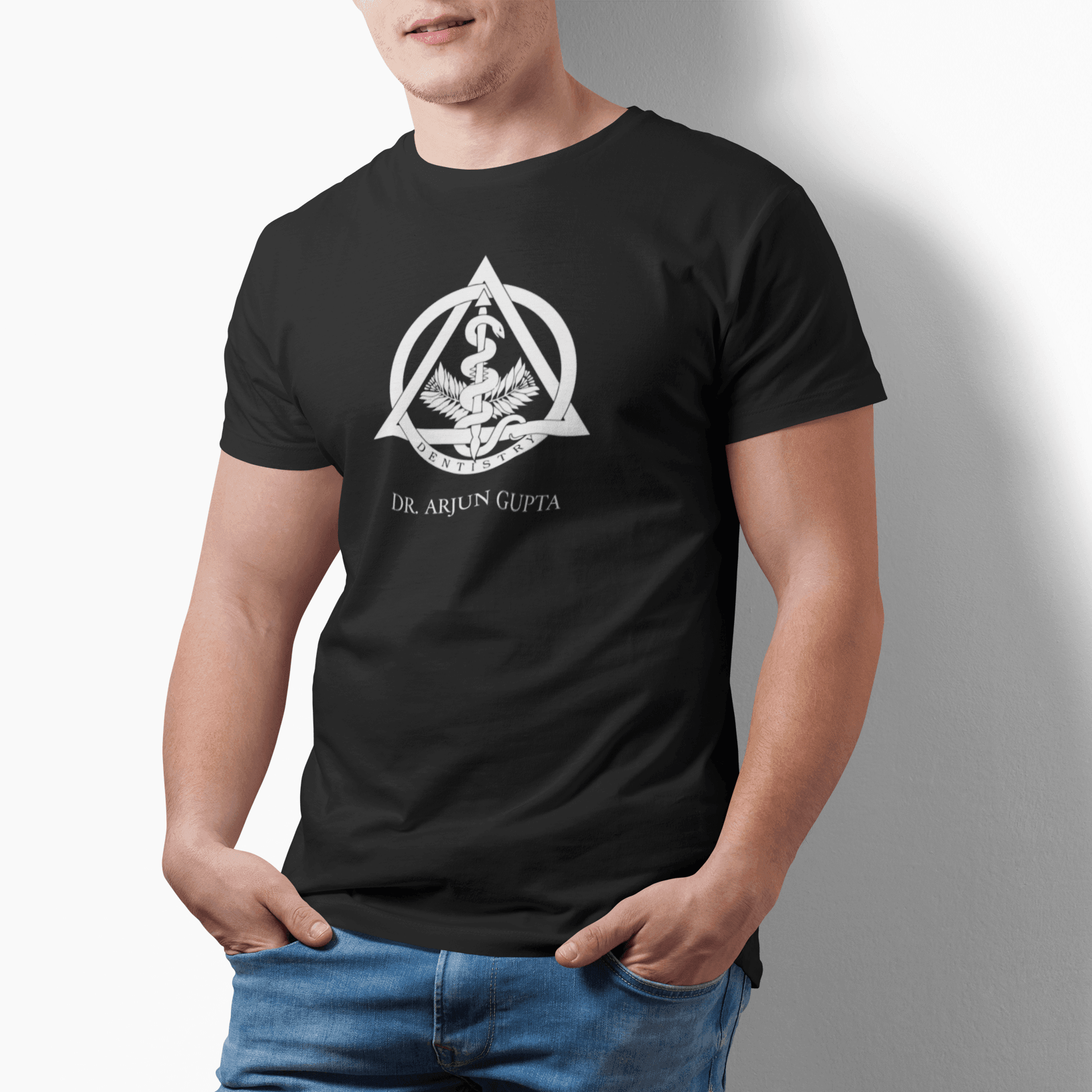 Personalised Dentist Logo Name T-Shirt - 100% Cotton | Personalised Gift - Gift Lift