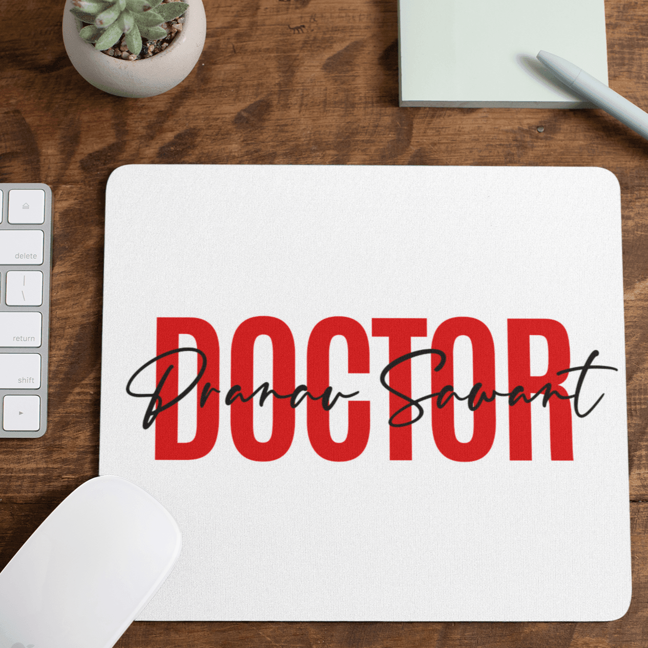 Personalised Doctor Art Mousepad | Personalised Gift - Gift Lift