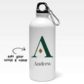 Personalised Elegant Green Initial Sipper Bottle - Gift Lift