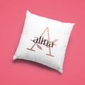 Personalised Floral Monogram Cushion Cover - Gift Lift