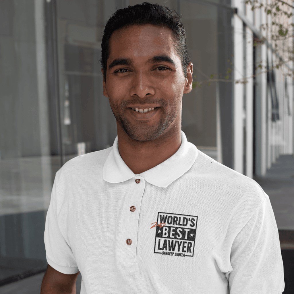 Personalised Gift Prank - Polo T-shirt - World's 2nd Best Lawyer - Gift Lift
