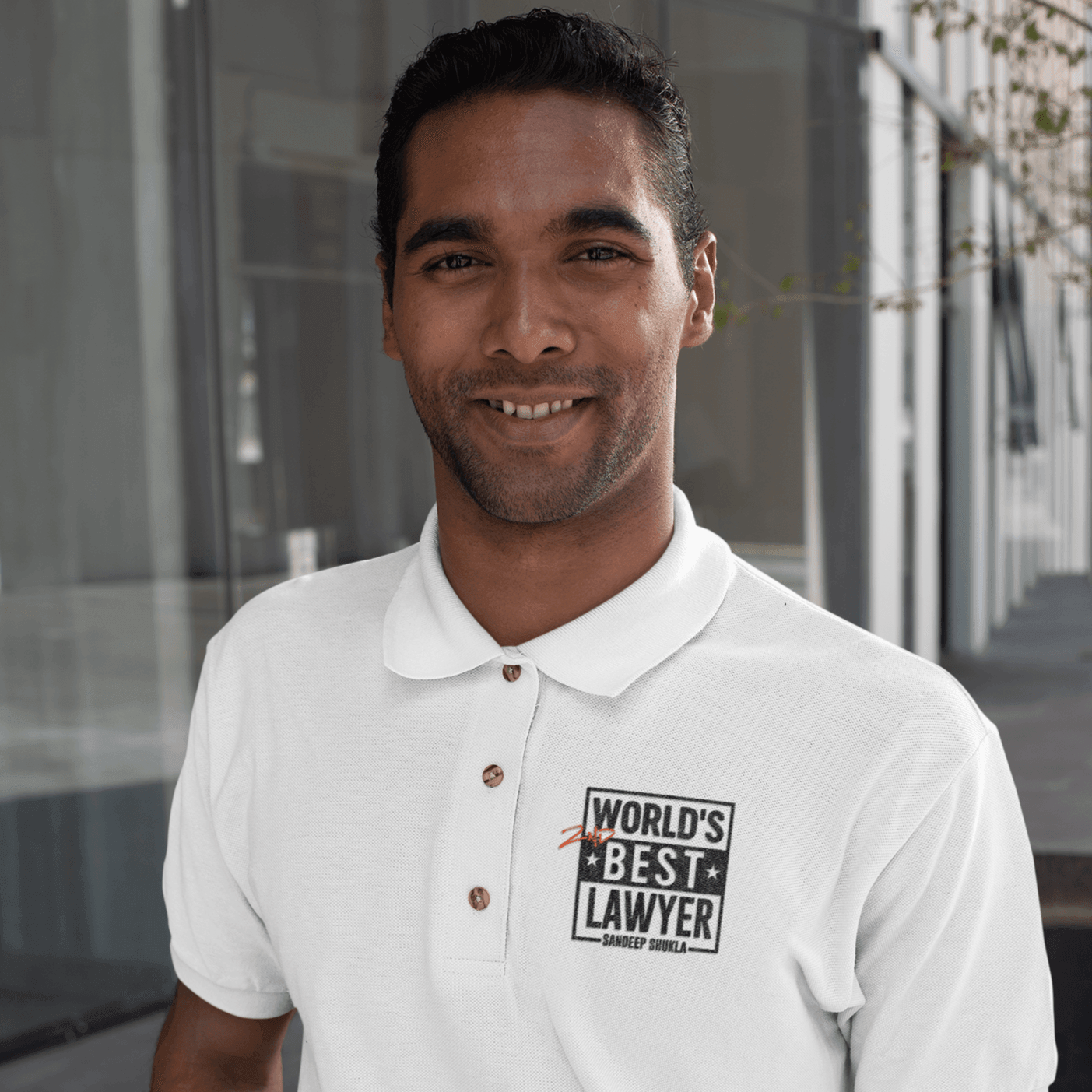 Personalised Gift Prank - Polo T-shirt - World's 2nd Best Lawyer - Gift Lift