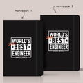 Personalised Gift Prank - Set of 2 Notebooks - World's 2nd Best Engineer - Gift Lift