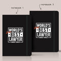 Personalised Gift Prank - Set of 2 Notebooks - World's 2nd Best Lawyer - Gift Lift
